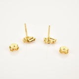925 Silver Bee Honey Stud Earring Rock Punk Jewelry