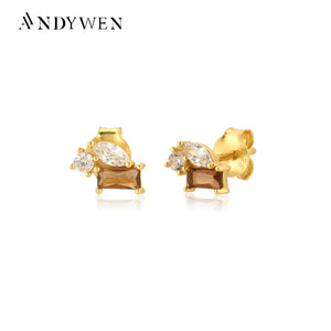 925 Silver Bee Honey Stud Earring Rock Punk Jewelry