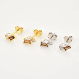 925 Silver Bee Honey Stud Earring Rock Punk Jewelry