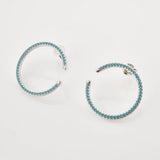 925 Silver Circle CZ Stud Earring for Women
