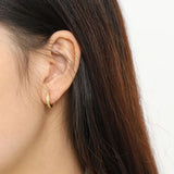 925 Silver Big Hoops 15mm Circle Earrings