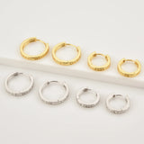 925 Silver Big Hoops 15mm Circle Earrings