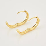 925 Silver Big Hoops 15mm Circle Earrings