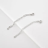 925 Silver Circle Adjustable Chain Cuban Chain Women S