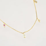 925 Silver Zircon Charm Choker Necklace Women Wedding Jewelry