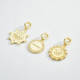 925 Sterling Silver Coins Charm Pendant Beads For Women Chain Choker Necklace
