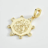 925 Sterling Silver Coins Charm Pendant Beads For Women Chain Choker Necklace