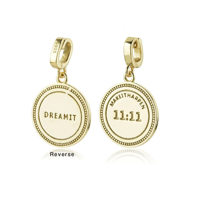 925 Sterling Silver Coins Charm Pendant Beads For Women Chain Choker Necklace