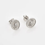 925 Silver Coins Stud Earring Dangle Jewelry Rock Punk Women Wedding Clips