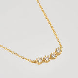 925 Silver Collar Tide Pendant Choker Necklace Clear Crystal Jewelry