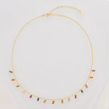 925 Silver Rainbow Bracelet CZ Bangle Soft Chain Crystal Women Party