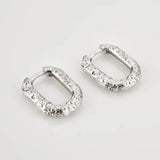 925 Sterling Silver Geometric Hoop Circle Punk Jewelry
