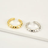 925 Silver Rock Punk Ear Cuff Non Piercing CZ Crystal Earrings