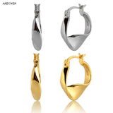 925 Silver Geometric Hoops 11mm Circle Earrings