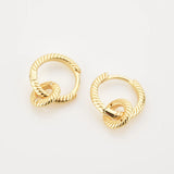 925 Silver 19mm Screw Circle Drop Earrings Wedding Jewelry Women