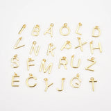 925 Sterling Silver Plain Letter A-Z Initial Alphabet Pendant for Necklace