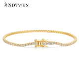 925 Silver 2mm Round Cut Tennis Bracelet CZ Bangle Crystal Fine Jewelry