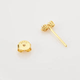 925 Silver 3pcs/Set Pearl Light Green Stud Earring Women Crystal Fine Jewelry