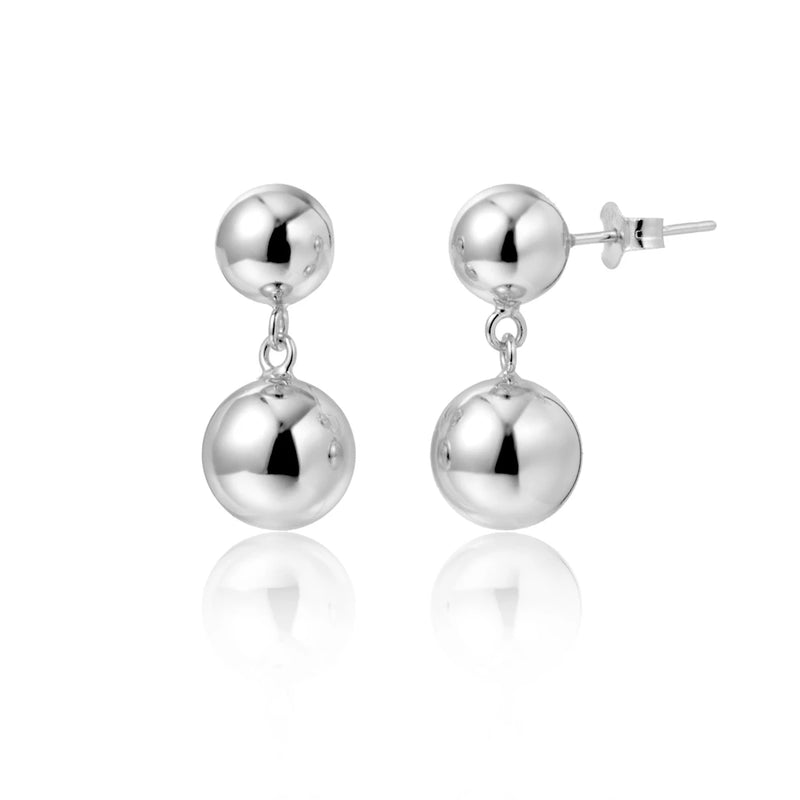 925 Sterling Silver Ball Drop Earring Clips Wedding Jewelry