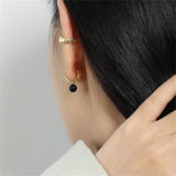 925 Silver 8mm Pearl Drop Earrings Wedding Rock Punk Winter