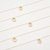 925 Silver A-Z Letters Initial Pendant Crystal Necklace Women Wedding