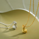 925 Sterling Silver Horse Pendant Necklace Choker