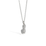 925 Sterling Silver Horse Pendant Necklace Choker