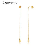 925 Silver Beads Chain Oval Piercing Earrings Women Fine Jewelry