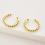 925 Silver Beads Earcuff Cuffs Earring Piercing Non Piercing Clips Wedding