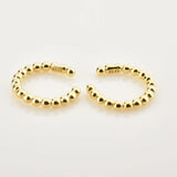 925 Silver Beads Earcuff Cuffs Earring Piercing Non Piercing Clips Wedding