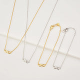 925 Silver Friendship Pendant Chain Necklace Wedding Jewelry