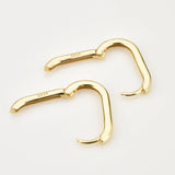 925 Silver Oval Hoops Earring Circle Wedding Punk