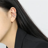 925 Silver Zircon CZ Earcuff No Piercing Cuff Earring