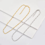 925 Silver Chain Choker Circle Locker Necklace Rock Punk Women Jewelry