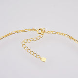925 Silver Chain Choker Circle Locker Necklace Rock Punk Women Jewelry