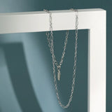 925 Sterling Silver Chain Choker Necklace Rock Punk Jewelry
