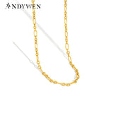 925 Sterling Silver Chain Choker Necklace Rock Punk Jewelry