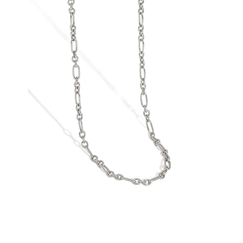 925 Sterling Silver Chain Choker Necklace Rock Punk Jewelry