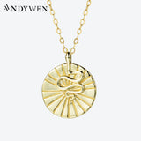 925 Silver Snake Pendant Necklace Winter Thick Jewelry for Party