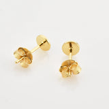 925 Silver Enamel Happy Face Tiny Stud Earring Wedding Jewelry