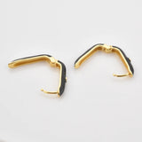 925 Silver Rainbow Oval Hoops Earring Circle Fine Jewelry