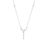 ANDYWEN 925 Sterling Silver Cross Flower PARADIS NECKLACE Pendant