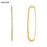 925 Silver EarBar EarCuff Earring No Piercing CZ