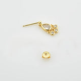 925 Silver Flirt Drop Earrings Teardrop Pendientes