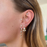 925 Silver Flirt Drop Earrings Teardrop Pendientes
