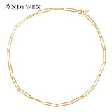 925 Silver Geometric Chain Choker Square Necklace Punk Rock 40cm
