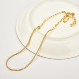 925 Silver Geometric Chains Zircon Jewelry Set