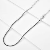 925 Silver Geometric Chains Zircon Jewelry Set