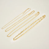 925 Silver Geometric Rectangle Chain Horoscope Thin Thick Women Jewelry