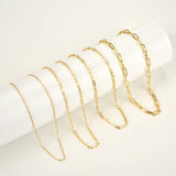 925 Silver Geometric Rectangle Chain Horoscope Thin Thick Women Jewelry